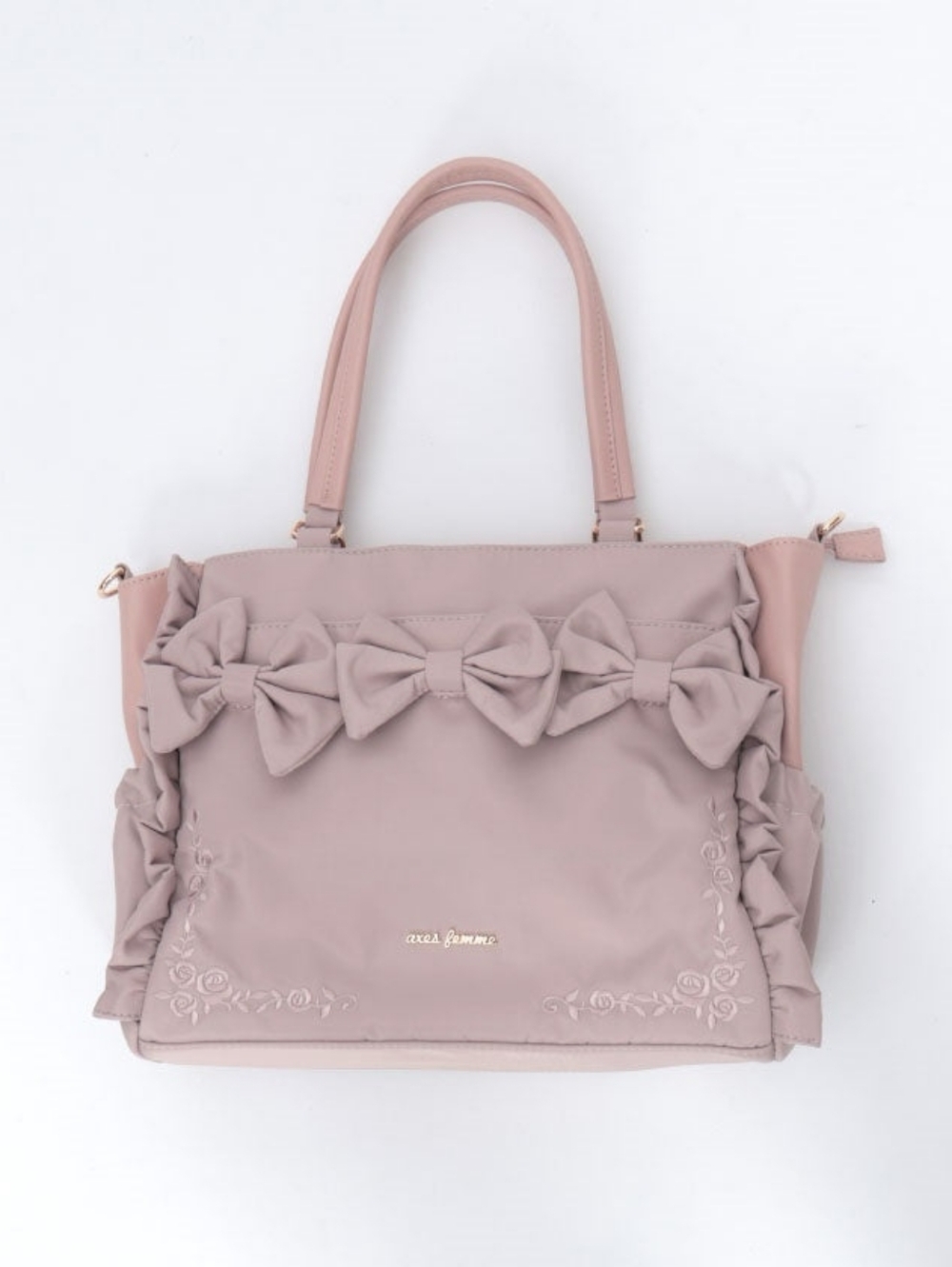 Axes Femme water repellent nylon ribbons tote NWT